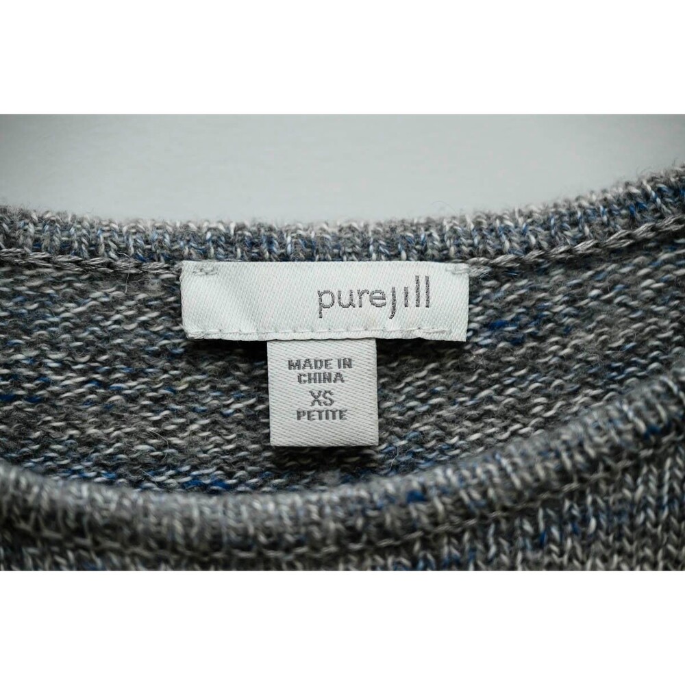 Pure Jill Sweater XS asymmetrical hem long sleeve space dye - Picture 2 of 7
